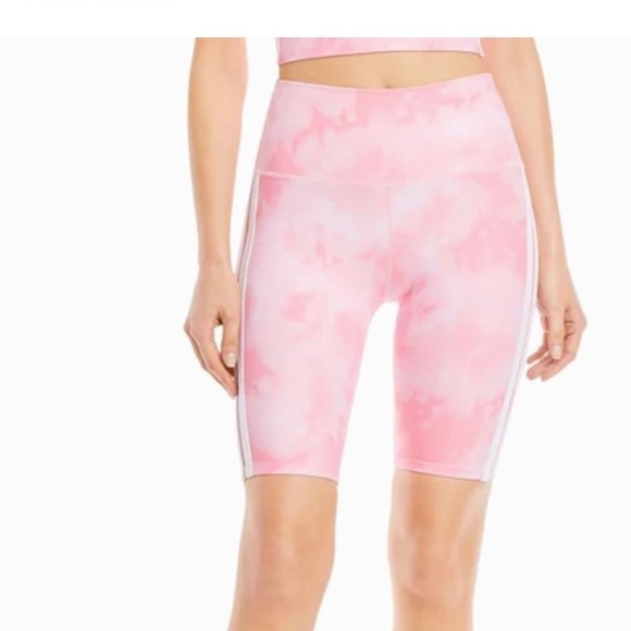 AQUA TIE-DYE FITNESS BIKE SHORT BRAND NEW PETITE SIZE - Picture 1 of 8